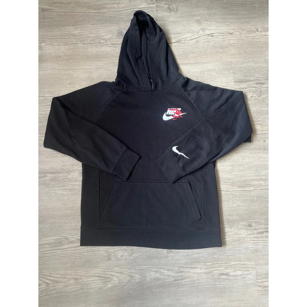 Nike 3Brand Boys Hooded Sweatshirt Black Size XL
